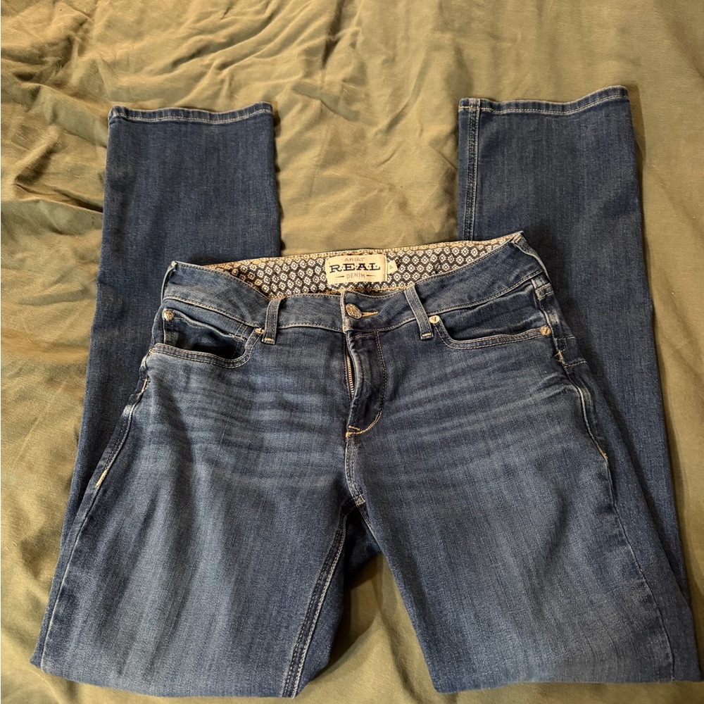 Ariat Women's Medium Blue Straight Leg Jeans